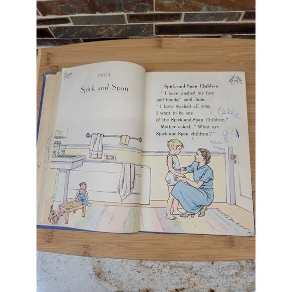 1939 Vintage Spick and Span Hardcover Classroom Health Book - Picture 6 of 9